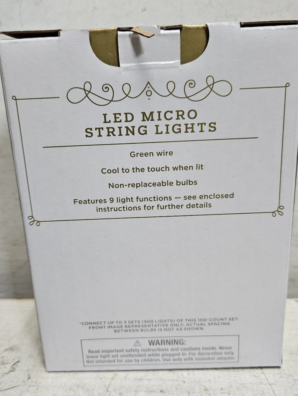 WONDERSHOP Green & Blue LED Micro String Lights New Christmas Holiday Decor